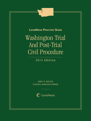 cover image of LexisNexis&reg; Practice Guide: Washington Trial and Post-Trial Civil Procedure